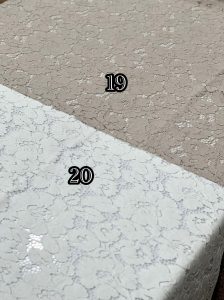 تخفیف ویژه 239 پارچه دانتل کتان کرمی ، پارچه دانتل کتان شیری