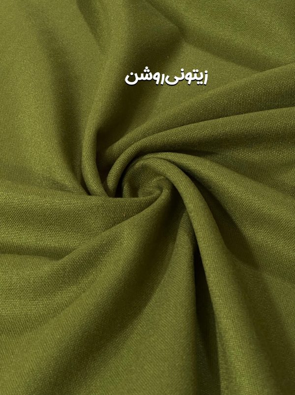 کشمیر ساده زیتونی روشن -